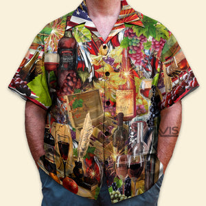 Wine Better For You Independence Day - Hawaiian Shirt