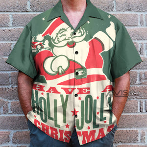 Christmas Holly Jolly Santa - For Men And Women - Hawaiian Shirt