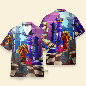 Chess Board Games Is Life Love Playing Chess - Hawaiian Shirt