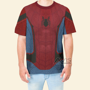 Avis89 The Stark Suit Peter Parker Spider-Man Costume Cosplay - 3D TShirt