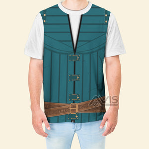 Avis89 The Flynn Tangled Cosplay Costume - 3D Tshirt