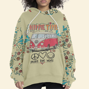 Hippie Bus Vintage Peace Love World - Hoodie