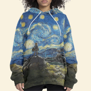 Link Starry Night Van Gogh Art - Hoodie