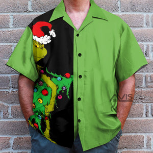 Christmas Simple Hohoho Patchwork - For Men And Women - Hawaiian Shirt