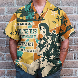 Elvis Arizona Memorial Presley Live - Hawaiian Shirt