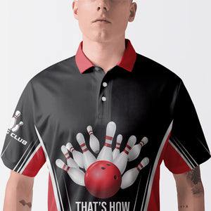 Don't Worry Bowling Happy Polo Shirt For Men