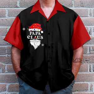 PaPa Claus Christmas Black Red - Hawaiian Shirt