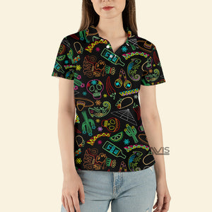 Mexico Neon Fiesta Cinco De Mayo - Women Polo Shirt