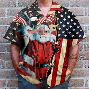 Christmas Patriot Panta Clause - Hawaiian Shirt