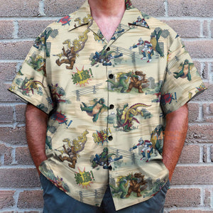 Monsters Kaiju Battles Hawaiian Shirt