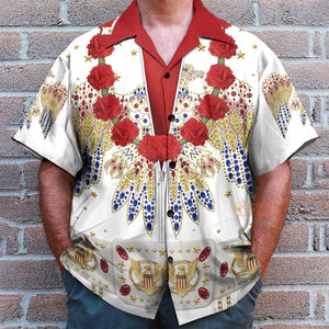 Elvis Aloha Costume - Costume Cosplay Hawaiian Shirt ELHS06