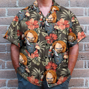 Halloween Chucky Scary Tropical Style - Hawaiian Shirt