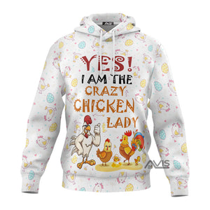 Crazy Chicken Lady Hoodie