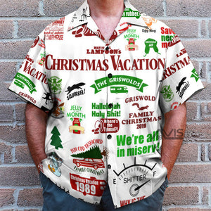 Christmas Vacation Funny Cartoon - Hawaiian Shirt