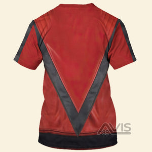 Avis89 Michael Jackson Red Costume Cosplay - 3D TShirt