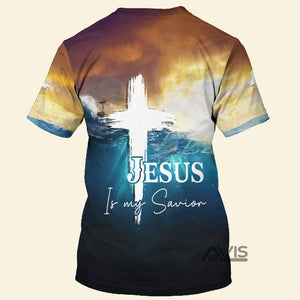 Avis89 Jesus Is My Savior Hold Hand In Water - T-shirt