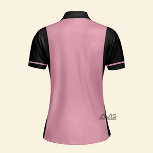 Avis89 Custom Name Golf Cool Pink Girl - Gift For Golf Lovers - Personalized Women Polo Shirt