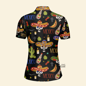 Avis89 Mexican Symbols Cinco De Mayo Pattern - Women Polo Shirt 