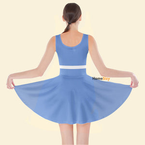 Beauty And The Beast Belle Village Blue Costume - Skater Skirt