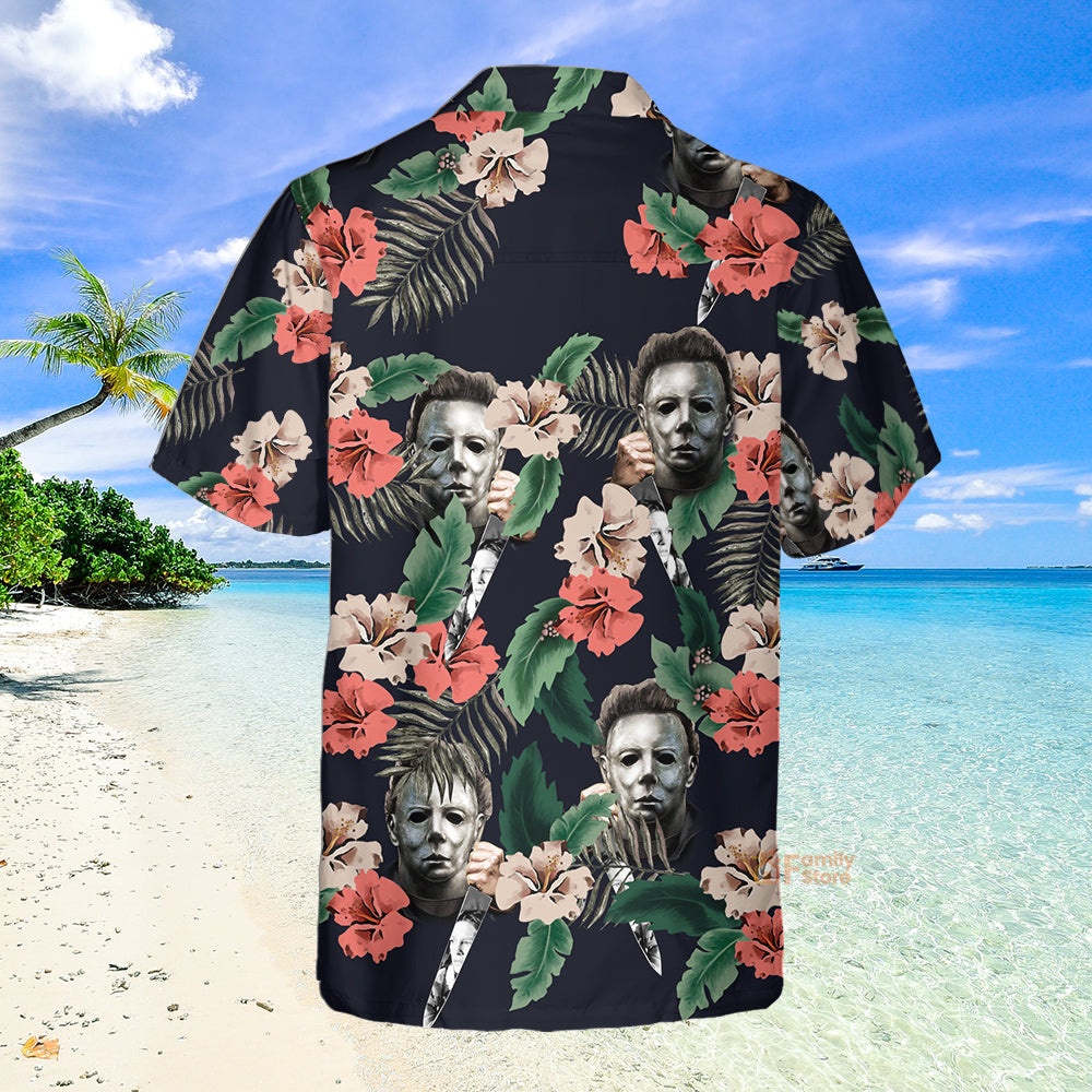 Halloween Michael Myer Scary Tropical Style - Hawaiian Shirt