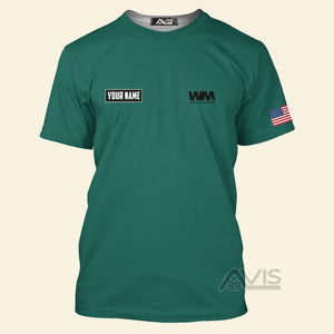 Avis89 Veterans US Waste Management - Personalized 3D T-Shirt