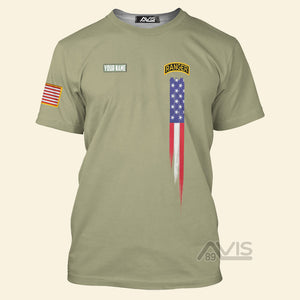 Avis89 Veterans Military Rangers - Personalized 3D Tshirt