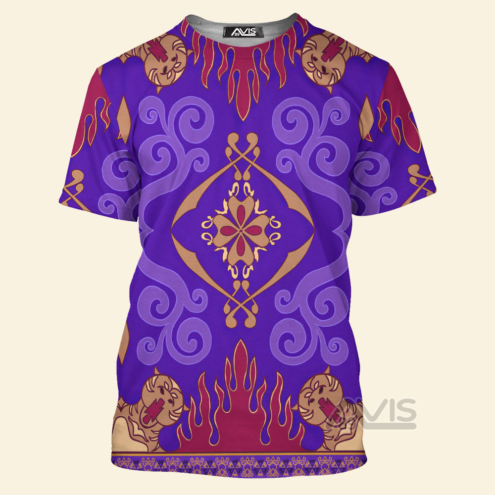 Avis89 Aladdin Magic Carpet Cosplay Costume - 3D Tshirt