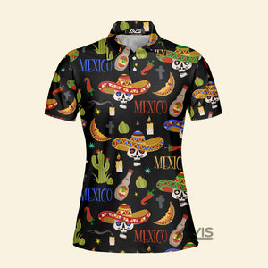 Avis89 Mexican Symbols Cinco De Mayo Pattern - Women Polo Shirt 