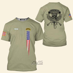 Avis89 Veterans Military Rangers - Personalized 3D Tshirt