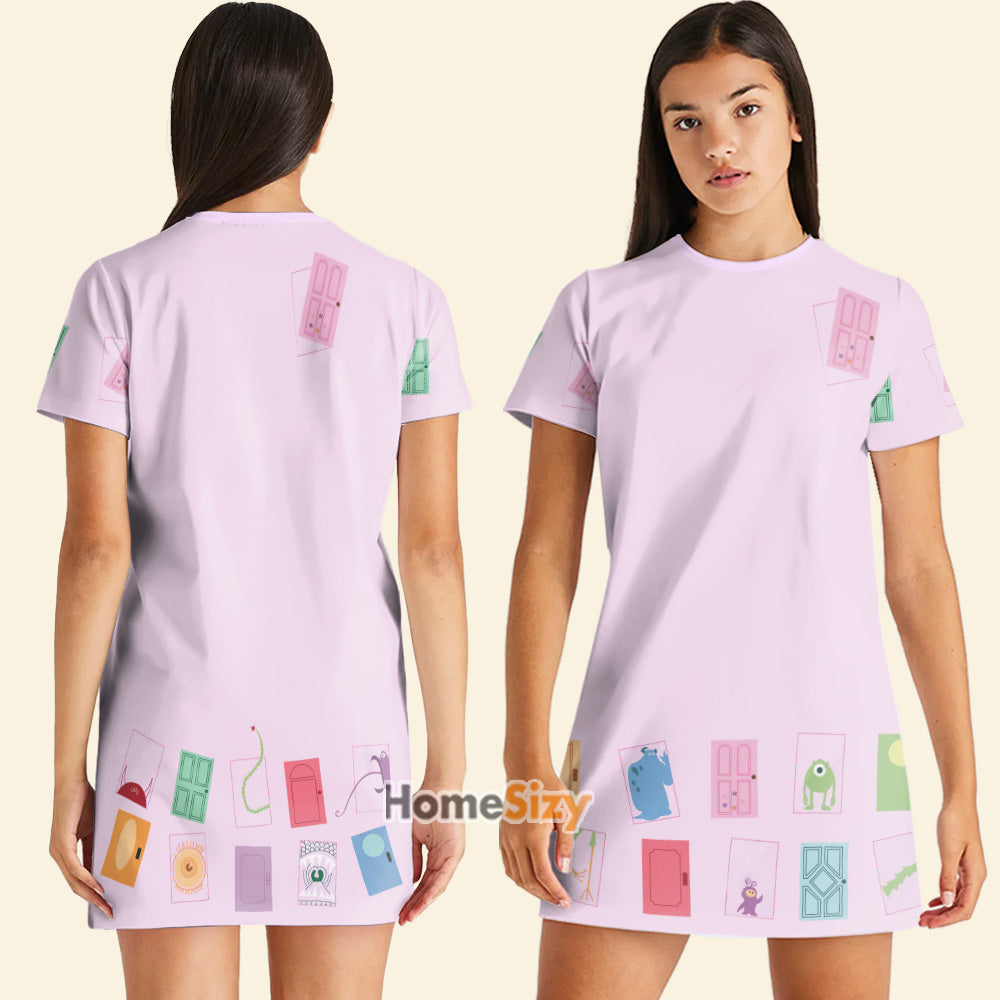 Boo's Door Monsters Inc Cosplay Costume - Tshirt Dress