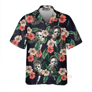 Halloween Michael Myer Scary Tropical Style - Hawaiian Shirt