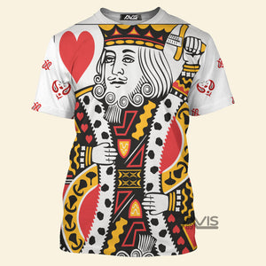 Avis89 Poker King Heart Costume Cosplay - 3D Tshirt