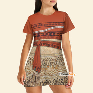 Moana 2 Cosplay Costume - Tshirt Dress