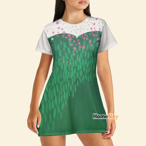 Frozen Fever Movie Elsa Cosplay Costume - Tshirt Dress