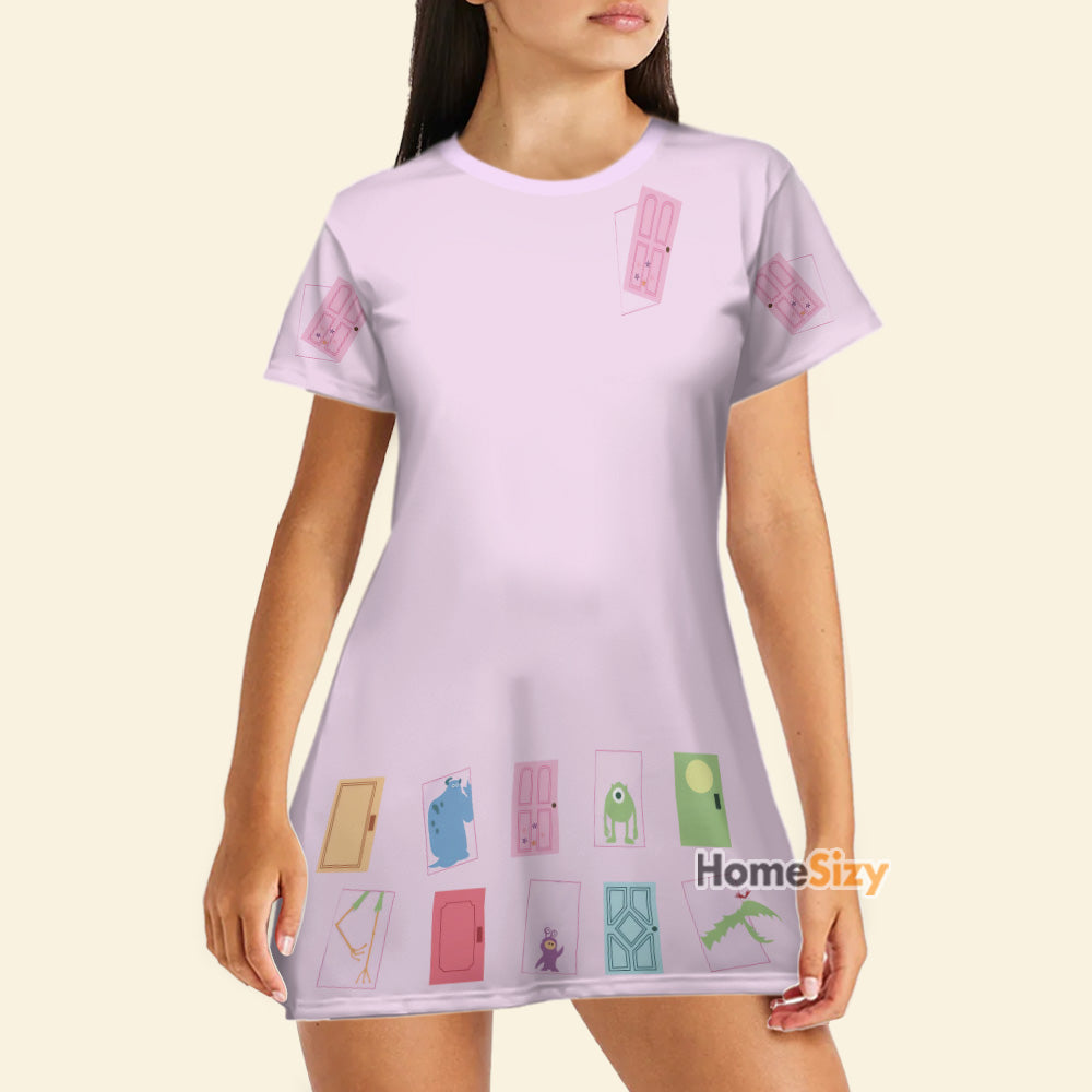 Boo's Door Monsters Inc Cosplay Costume - Tshirt Dress