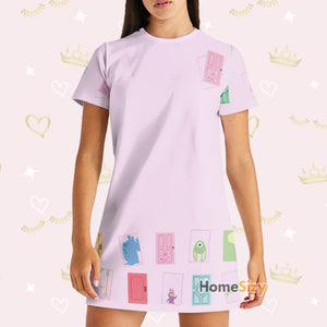 Boo's Door Monsters Inc Cosplay Costume - Tshirt Dress