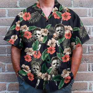 Halloween Michael Myer Scary Tropical Style - Hawaiian Shirt