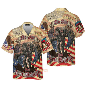 Veteran Cool No One Left Behind Cool And Classic Style - Hawaiian Shirt