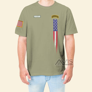 Veterans Military Rangers - Personalized 3D Tshirt