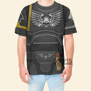 Avis89 Warhammer Space Marines Raven Guard Costume Cosplay - T-shirt