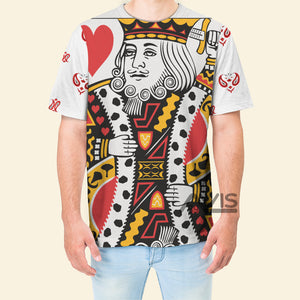 Avis89 Poker King Heart Costume Cosplay - 3D Tshirt