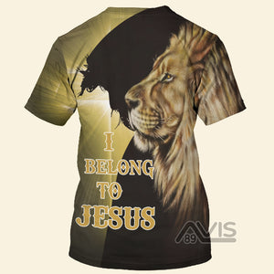 Avis89 Lion Love I Belong To Jesus - 3D TShirt