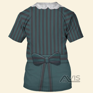 Avis89 Maid Women's Haunted Mansion Costume Cosplay - 3D TShirt