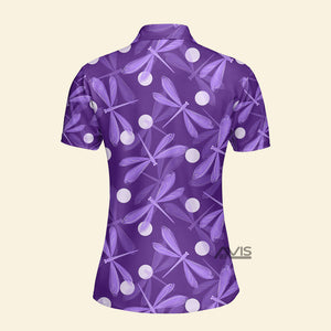 Avis89 Violet Dragonfly -  Women Polo Shirt