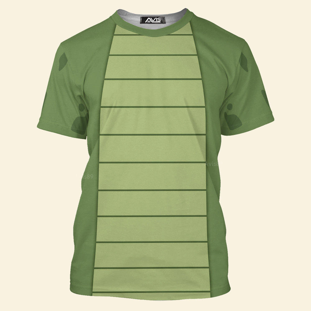 Avis89 Pete's Dragon Elliott Green Costume Cosplay - 3D Tshirt