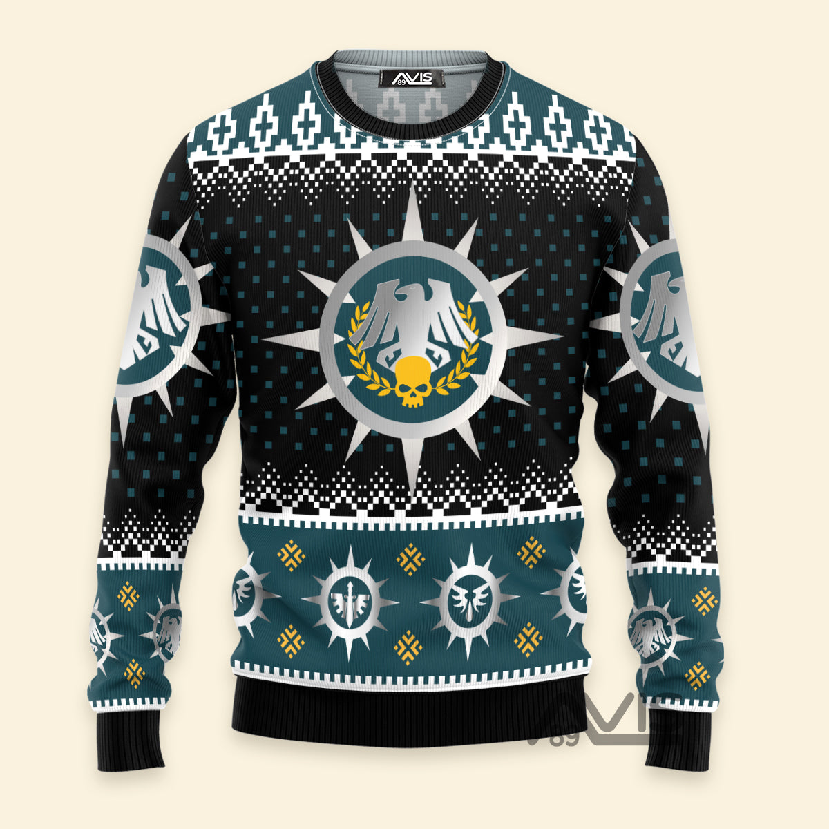 Avis89 Warhammer Raven Guard Iconic - Ugly Christmas Sweater