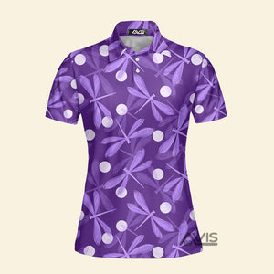 Avis89 Violet Dragonfly -  Women Polo Shirt