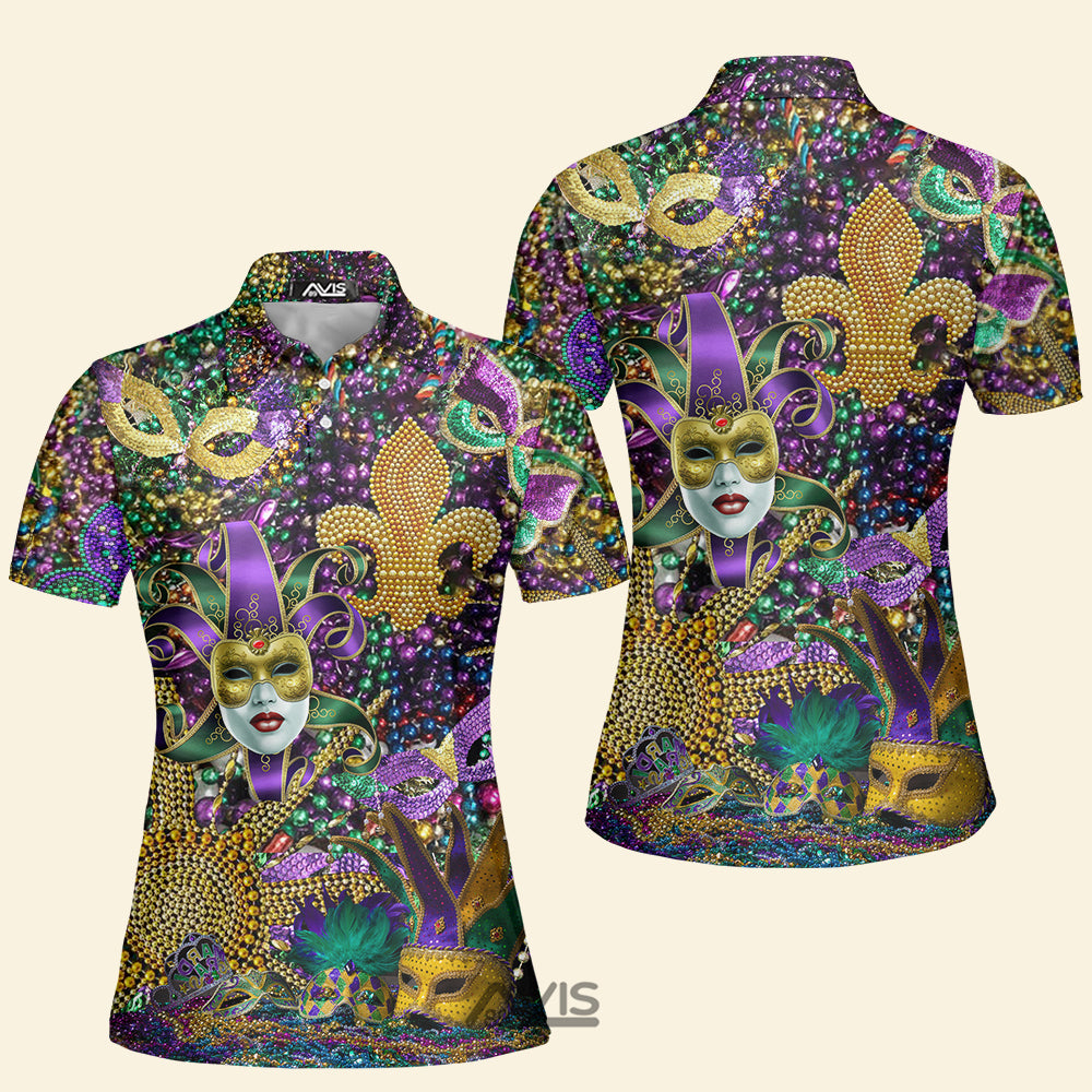 Avis89 Mardi Grass Color Festival - Women Polo Shirt