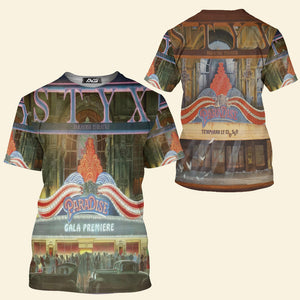 Rock Back Styx Cover Art T-Shirt 3D For Men & Women