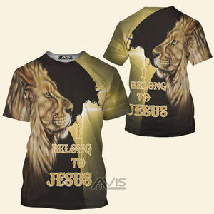 Avis89 Lion Love I Belong To Jesus - 3D TShirt